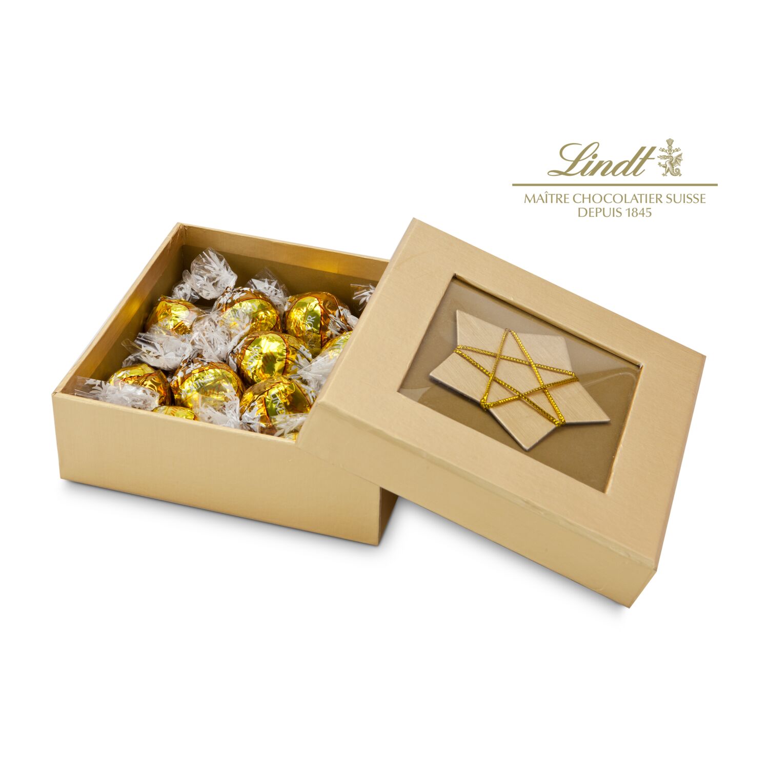 Geschenkset / Präsenteset: Goldene Schachtel