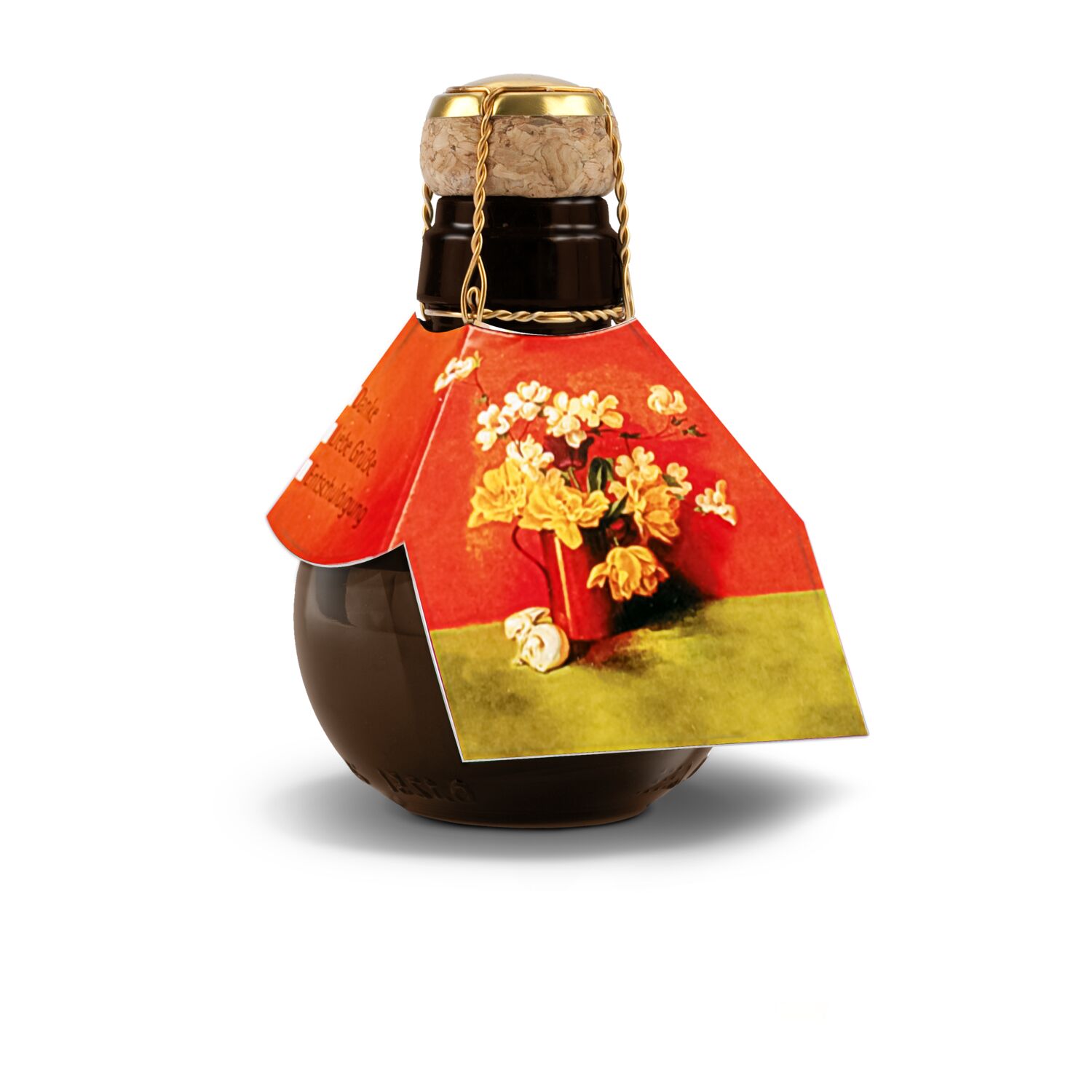 Kleinste Sektflasche der Welt! Blumengesteck - Ohne Geschenkkarton, 125 ml