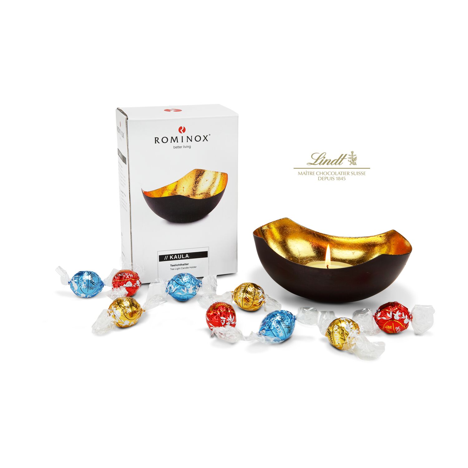 Geschenkset / Präsenteset: Kleine Lindorschale