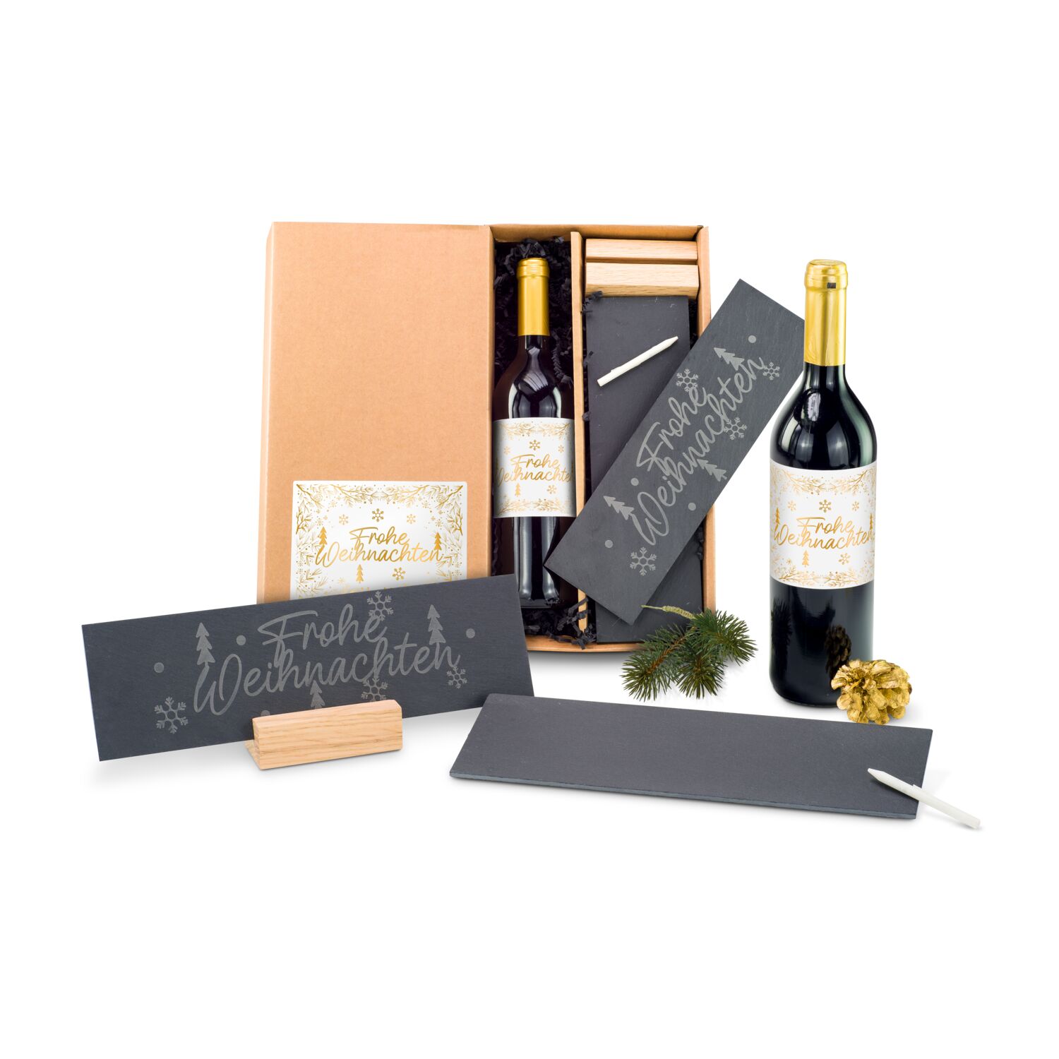 Geschenkset / Präsenteset: Schiefer & Wein